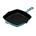Le Creuset Enameled Cast-Iron 10-1/4-Inch Square Skillet Grill, Caribbean