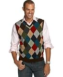 Club Room Cashmere Fancy Argyle Sweater Vests