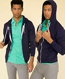 American Apparel F497 Flex Fleece Zip Hoody - Navy F497 L