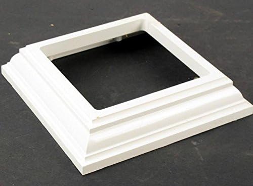 Barrette 4" x 4" White Jacket Base Trim- 02179