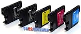 5 Brother Premium Qualité Compatible cartouches d'encre pour LC1100 LC980  DCP-145C DCP-165C DCP-385C DCP-535CN DCP-585CW DCP-6690CN DCP-6690CW MFC-290C MFC-490CN MFC-490CW MFC-670CD MFC-670CDW MFC-790CW MFC-930CDN MFC-5490CN MFC-5890CN MFC-6490CW MFC-790CW MFC-990CW LC-1100BK LC-1100C LC-1100M LC-1100Y LC-980BK LC-980C LC-980M LC-980Y (2noir+1cyan+1magenta+1jaune)