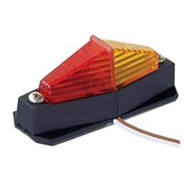 Dry Launch 205MTC-9923 Red Amber Marine Clearance Light with Black Base by Dry Launch