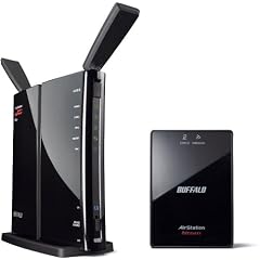 BUFFALO ネットTV対応 11n/a & 11n/g 無線LANルーター イーサネットコンバーターセット WZR-HP-AG300H/EV