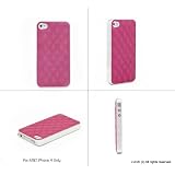 i-UniK Limited Edition Leather Fashion Apple iPhone 4 Case AT&T (NOT for 4S or Verizon) - PINK