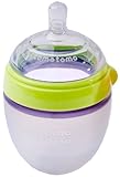 Comotomo Natural Feel Baby Bottle Single Pack, Green, 150ml