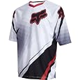 Fox Men's 360 Short Sleeve Jersey, White/Red, Medium