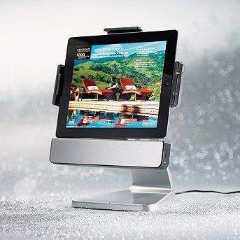 Rotating iPad 2 Dock with Speakers - Frontgate