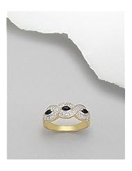 Blue Sapphire Ring In 92.5 Sterling Silver