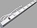 2 ft 6 Outlet Metal Power Strip, White