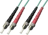 2M Multimode Duplex 10 Gigabit Fiber Optic Cable (50/125) - ST to ST