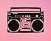 Boombox wall decal removable radio sticker hip hop rap bboy breakdance