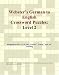 Book Webster's German to English Crossword Puzzles: Level 2