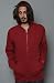 WeSC The Overlay Sweatshirt in Biking Red hood ,Sweatshirts for Men