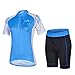 Baleaf Women's Short Sleeve Cycling Jersey 3D Padded and Shorts Set