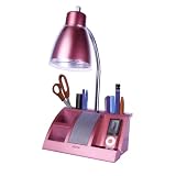 iHome iHL24-Pink Colortunes Desk Organizer Speaker Lamp with iPod Player Compartment, Pink