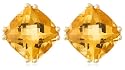 10k Yellow Gold, November Birthstone, Citrine Earrings