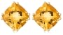 10k Yellow Gold, November Birthstone, Citrine Earrings
