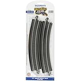 Bachmann Trains Snap-Fit E-Z Track 18" Radius Curved Track (4/card)