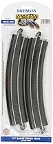 Bachmann Trains Snap-Fit E-Z Track 18&acirc;&euro;� Radius Curved Track (4/card)
