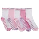 Girls/Kids Patterned Cotton Rich Socks (Pack of 5)