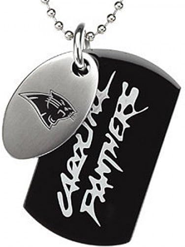 Carolina Panthers Dog Tag Pendant Necklace in Stainless Steel - Fancy - Superb