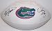 Steve Spurrier and Urban Meyer DUAL Autographed Florida Gators Full Size White embroidered Football