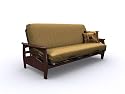 Furniture online: American Furniture Alliance Montego Metal/Wood Frame Full, Walnut
