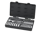 GearWrench 83000 68-Piece 1/4-Inch and 3/8-Inch SAE/Metric Standard/Deep Socket Set
