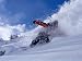 Snowboarder Carving Through Powder Snow, St. Anton Am Arlberg, Tirol, Austria Photographic Poster Print by Christian Aslund, 12x9