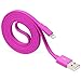 [Apple Mfi Certified] Yellowknife 3.3ft 1m Tangle Free Flat Lightning to usb Cable sync charger for iPhone 7 /7 Plus /6 / 6s / 6 plus / 6s plus / SE, iPad / Mini / Air, iPod touch /nano (Durable,Pink)