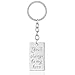 2pcs You'll always be my hero I'll always be your little girl Key Chain Ring Set Father's Day Dad Gift