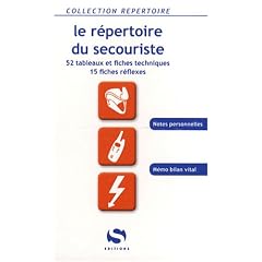 Le r�pertoire du secouriste
