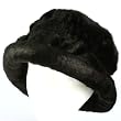 Winter Faux Fur Bucket Hat Cap Packable Elastic Black