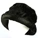 Winter Faux Fur Bucket Hat Cap Packable Elastic Black
