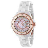 Swiss Legend Women's 20050-WWRR Karamica Collection Ceramic Watch