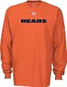 Chicago Bears Orange Official Sideline Long Sleeve T-Shirt - Small