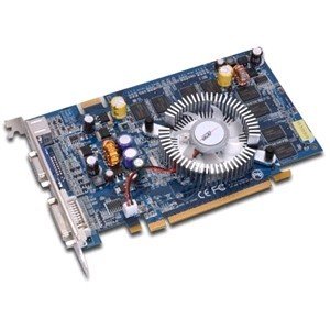 PNY Geforce 7300GT, 256MB DDR2 Pci-e .dvi + VGA + HDtv/s-video Outputs