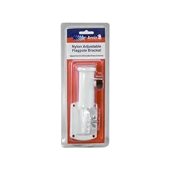 Annin Flagmakers 642630R White Nylon Plastic Adjustable Flag Bracket