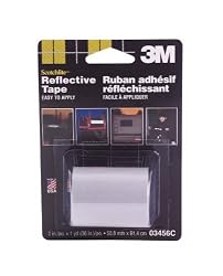3M 03456C Scotchlite Reflective Tape, 2-Inch x 36-Inch, Silver