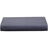 Calvin Klein Home Bamboo Flower Rhythmic Stripe Sheeting Queen Flat Sheet, Hyacinth