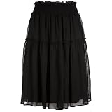 Petite R.Q.T Fluid & Flawless Solid Tiered Mesh Skirt