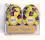 Chocolate Casino Chip 2-row Rack - Case of 8 Racks - Assorted Denominations