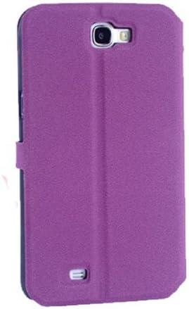 W-RainBow Purple Galaxy Note 2 N7100 Newest Stylish Flip PU Leather Wallet "D" Character Magnetic Buckle Shell Skin Case With Card Slot Cover for Samsung Galaxy Note 2 II N7100