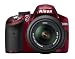 Nikon �f�W�^����჌�t�J���� D3200RD LK �����Y�L�b�g ���b�h