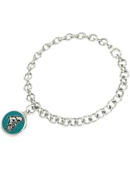 Coastal Carolina Chanticleers Jewelry Jewelry Sterling Silver Enamel Charm Bracelet.