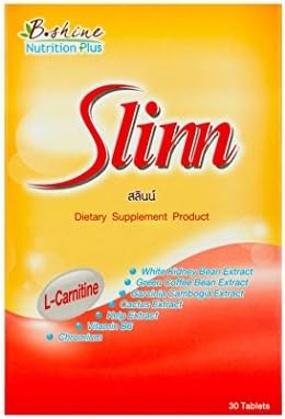 B Shine Slinn Dietary Supplements of L - Carnitine Concentrations, Which Accelerates the Metabolism of Fat 30 Tab