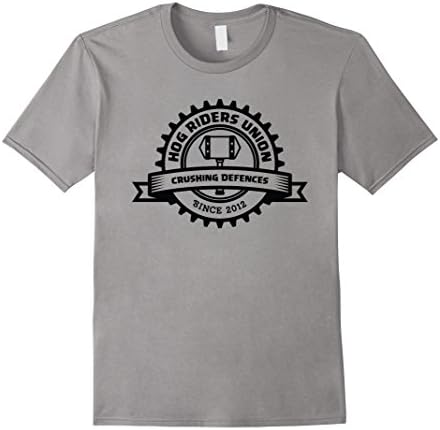 Men's Hog Riders Union T-Shirt - Clash with enemy Clans XL Slate