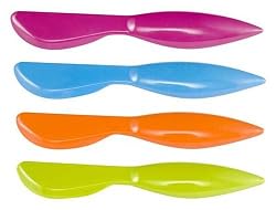 Zak Designs Assorted Brights, 4-Piece Spreader Set