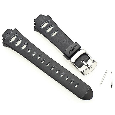 Suunto Wrist-Top Computer Watch Replacement Strap Kit (Observer SR, X6HRM, and G3; Black Elastomer)