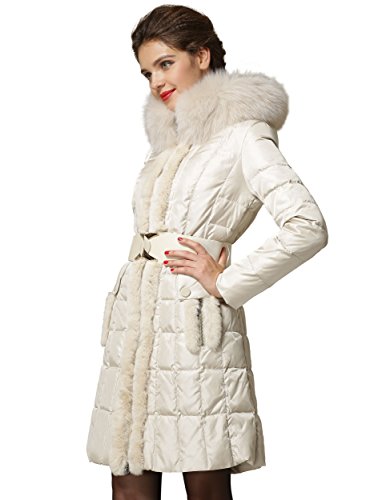 フォックス ファー 付き 2WAY ダウンコート ( yimo20401 )